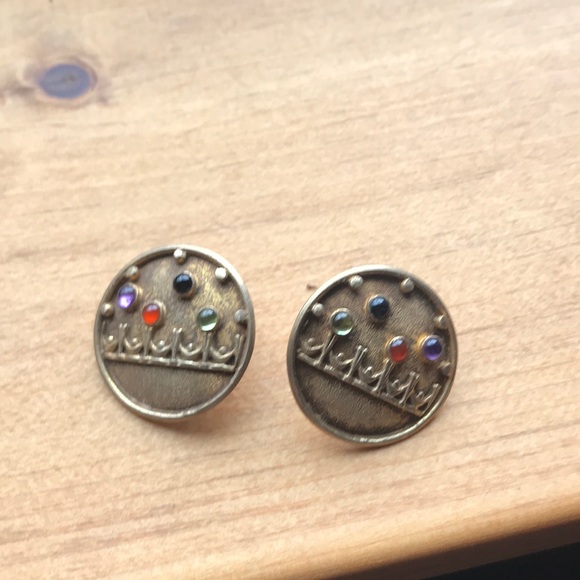 14k and semi precious earrings🌺